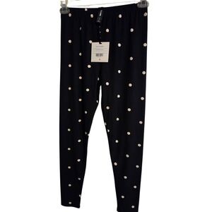 Agnes & Dora Leggings Polka Dot Black/White Size Large